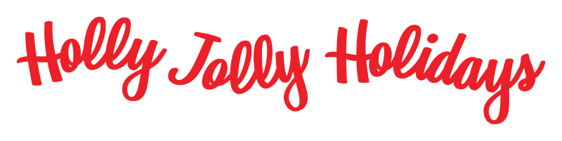 Holly Jolly Holidays red logo